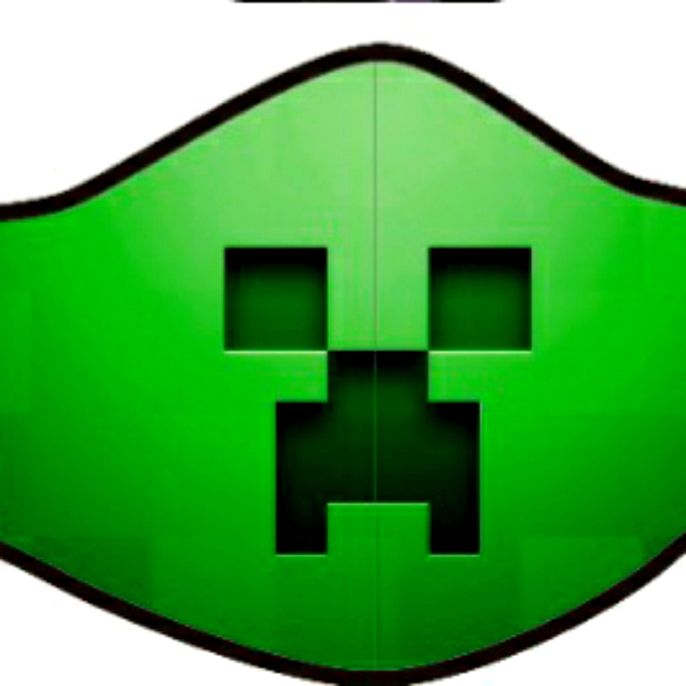 Mindcraft mask for kids 2-8